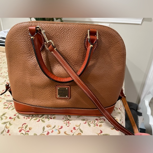 Dooney And Bourke Pebble Grain Zip Zip Satchel